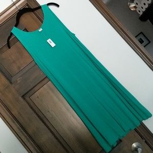 Old navy green jersey swing dress medium NWT